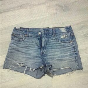Women's Blue Denim Athletic Shorts